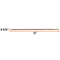 Broca para concreto, 5/16 x 12' - BCT-5/16X12 / 11218 Broca para concreto, 5/16 x 12' - BCT-5/16X12 / 11218