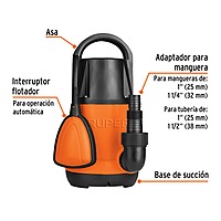 bomba-sumergible-plástica-para-agua-limpia-1-hp-bos-1lp-12602 bomba-sumergible-plástica-para-agua-limpia-1-hp-bos-1lp-12602