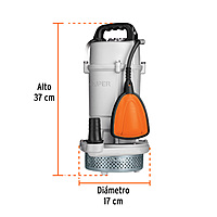 Bomba sumergible metálica para agua limpia uso rudo 1 HP - BOS-1LPX / 15003 Bomba sumergible metálica para agua limpia uso rudo 1 HP - BOS-1LPX / 15003