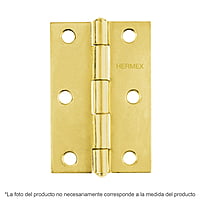 Bisagra rectangular 2', acero latonado - BR-201 / 43194