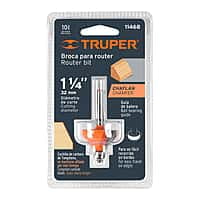Broca para router, chaflán, 1-1/4' con balero - BROU-CH1-1/4X / 11468 Broca para router, chaflán, 1-1/4' con balero - BROU-CH1-1/4X / 11468