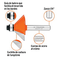 Broca para router, chaflán, 1-1/4' con balero - BROU-CH1-1/4X / 11468 Broca para router, chaflán, 1-1/4' con balero - BROU-CH1-1/4X / 11468