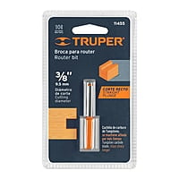 Broca para router, recta 2 filos, 3/8' - BROU-R2-3/8 / 11455 Broca para router, recta 2 filos, 3/8' - BROU-R2-3/8 / 11455