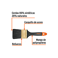 Brocha profesional, mango de plástico, 2', Truper Expert - BRT-2X / 17862 Brocha profesional, mango de plástico, 2', Truper Expert - BRT-2X / 17862