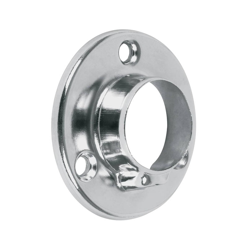 Brida cromada para tubo redondo de closet - BTR-3 / 48975