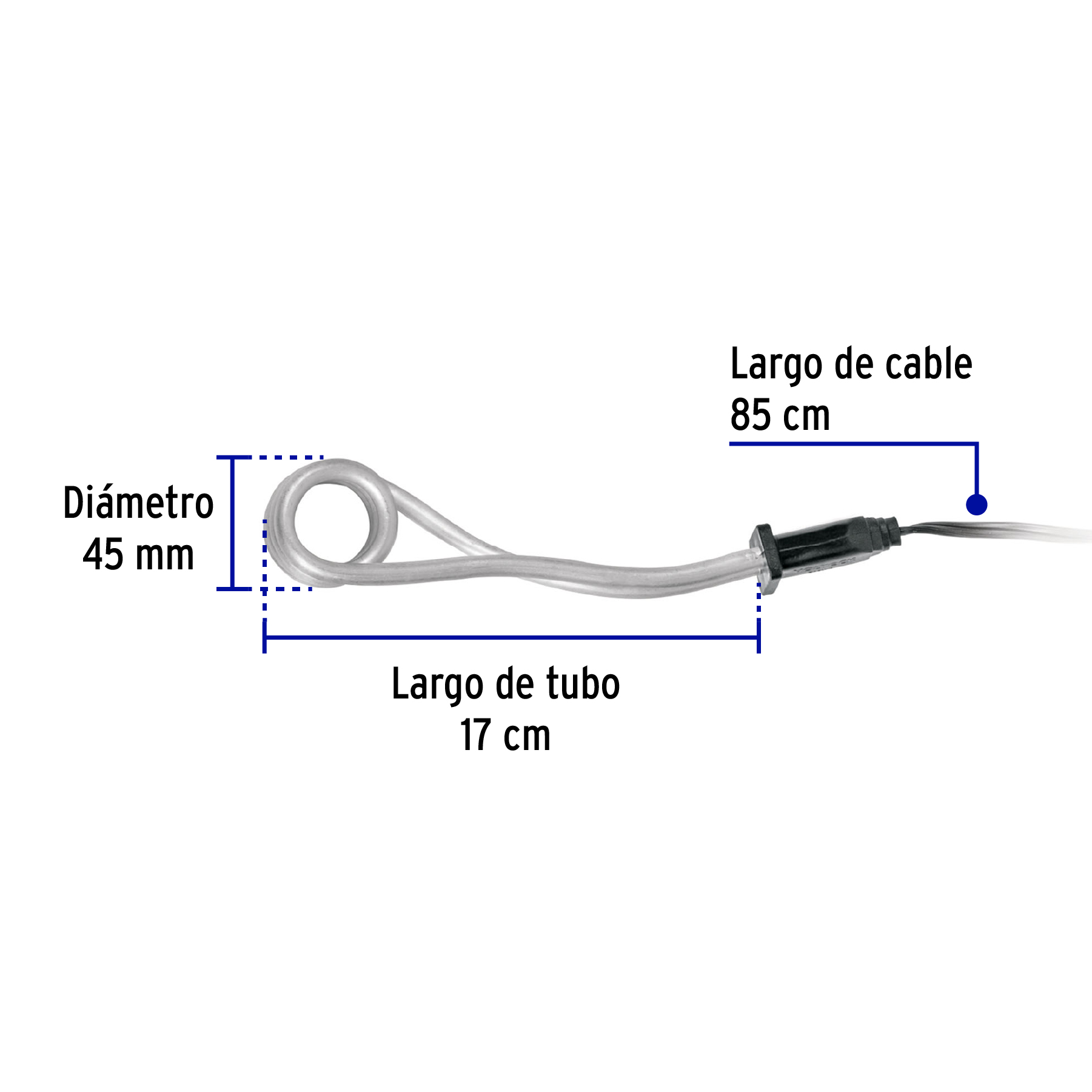 Calentador de inmersión para agua #4, 750W, 15 L Volteck - CAGU-4 / 46306