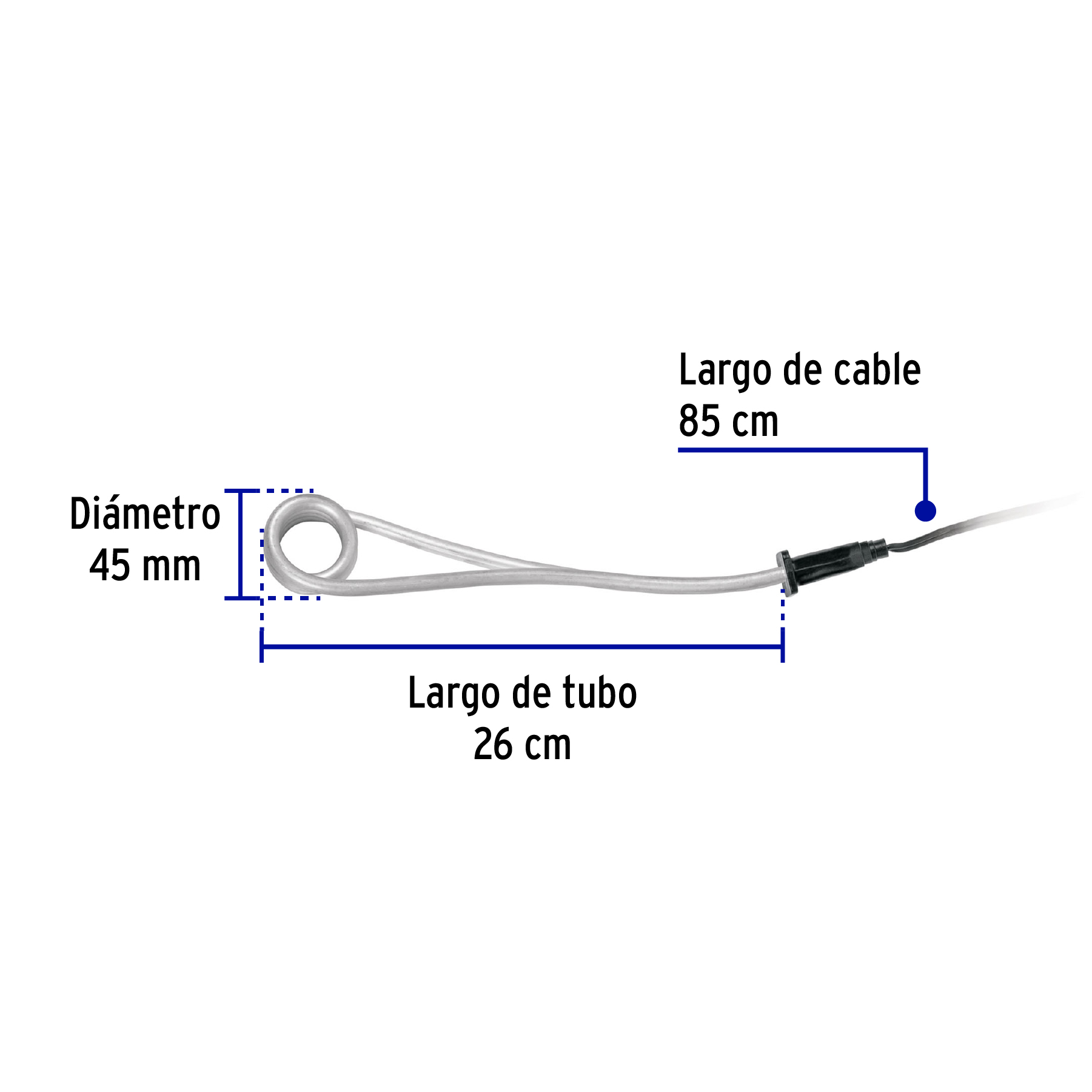 Calentador de inmersión para agua #6, 1100W, 23 L Volteck - CAGU-6 / 46308