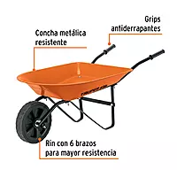 Carretilla para niños, concha metálica 54 x 40 cm, Truper - CAR-KID / 102996