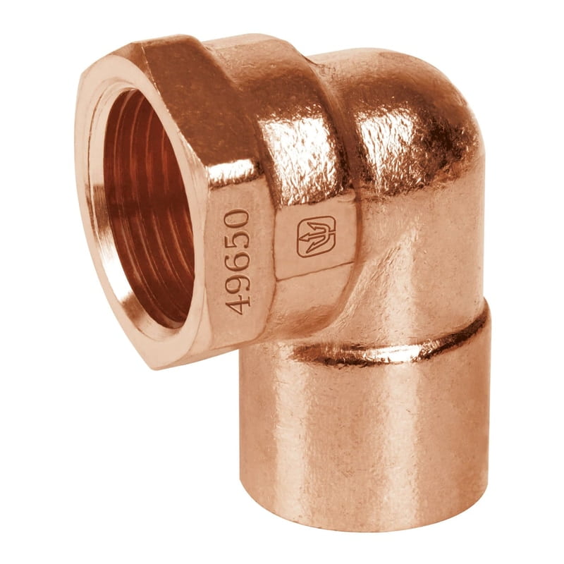 Codo 90° de cobre, rosca interior 1/2' - CC-501 / 49650 Codo 90° de cobre, rosca interior 1/2' - CC-501 / 49650