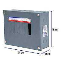 Centro de carga de sobreponer, 8 polos, Volteck - CCS-8 / 47334 Centro de carga de sobreponer, 8 polos, Volteck - CCS-8 / 47334