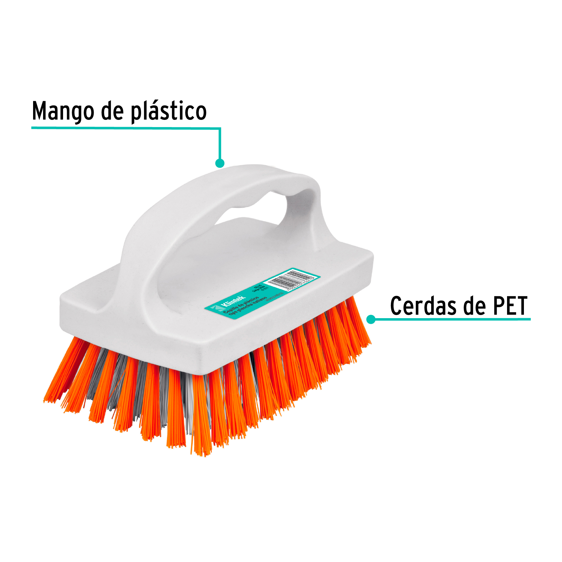 Cepillo de plástico, tipo plancha, estilo italiano - CELI-45 / 57009 Cepillo de plástico, tipo plancha, estilo italiano - CELI-45 / 57009