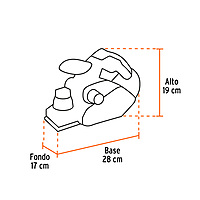 CEPEL-3-1/4A3 Cepillo eléctrico 3-1/4', profesional, 850 W Truper
