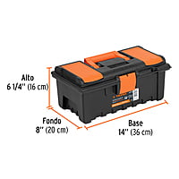 Caja para herramienta de 14' con compartimentos - CHA-14NC / 11139 Caja para herramienta de 14' con compartimentos - CHA-14NC / 11139