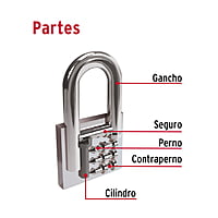 Candado de hierro, 32 mm, gancho largo, blister - CHB-32L / 43794 Candado de hierro, 32 mm, gancho largo, blister - CHB-32L / 43794