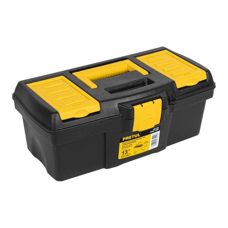 Caja plástica 13' con compartimentos, Pretul - CHP-13CP / 20602 Caja plástica 13' con compartimentos, Pretul - CHP-13CP / 20602