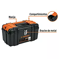 Caja para herramienta 17' c/compartimentos,broches metálicos, 102434 - CHP-17XC Caja para herramienta 17' c/compartimentos,broches metálicos, 102434 - CHP-17XC