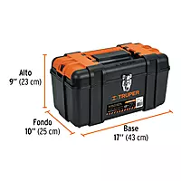 Caja para herramienta 17' c/compartimentos,broches metálicos, 102434 - CHP-17XC Caja para herramienta 17' c/compartimentos,broches metálicos, 102434 - CHP-17XC