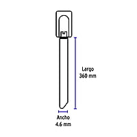 Cincho de acero inoxidable 36 cm, 200 lb, 10 pzas 48041 - CINM-20036 Cincho de acero inoxidable 36 cm, 200 lb, 10 pzas 48041 - CINM-20036