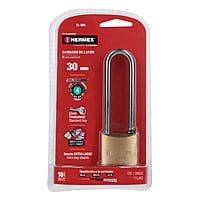 Candado de latón, 30mm, gancho extra largo, blister - CL-30XL / 43440 Candado de latón, 30mm, gancho extra largo, blister - CL-30XL / 43440