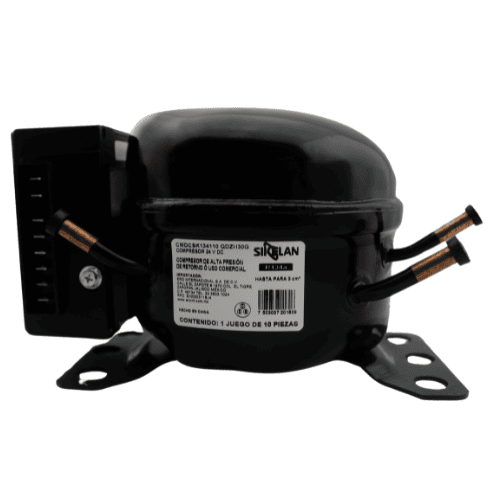 Compresor Sikelan MODELO MQ-GQR80KD, 1/2 + HP, R404A, 110-120V/60Hz CMR404AAP012P