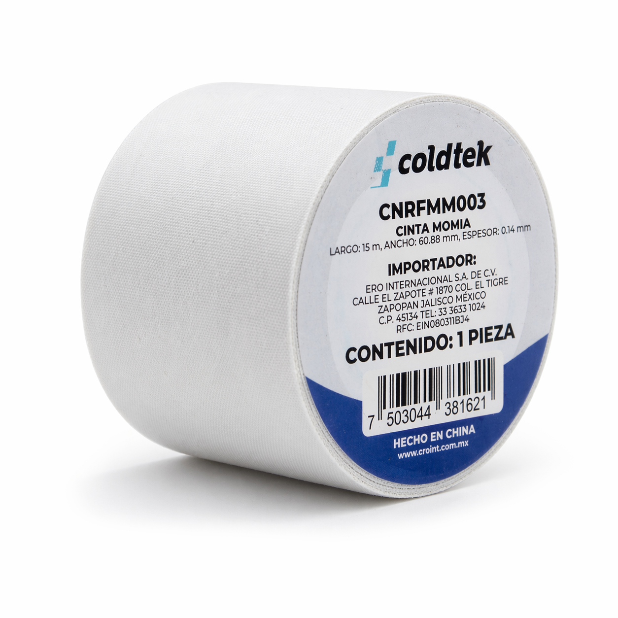 Cinta Momia Espesor 0.14mm, Ancho 60.88, Longitud 15m - CNRFMM003