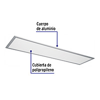 Panel delgado colgante de LED 45 W 30 x 120 cm luz de día - 48550 - COL-401L - Caja con 1 Pieza – Master 4