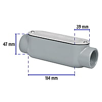 Condulet 1' conexión tipo C, Volteck - COLET-1-C / 46984 Condulet 1' conexión tipo C, Volteck - COLET-1-C / 46984