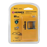 Candado antipalanca, 65mm, cuerpo metálico, Hermex Basic - COR-65ZP / 22514