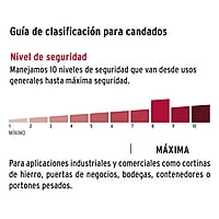 Candado antipalanca, 75mm, cuerpo de latón llave tradicional - COR-75 / 43357 Candado antipalanca, 75mm, cuerpo de latón llave tradicional - COR-75 / 43357