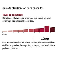 Candado antipalanca, 75mm, cuerpo de latón, llave tetra - COR-75X / 43353 Candado antipalanca, 75mm, cuerpo de latón, llave tetra - COR-75X / 43353