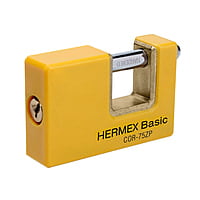 Candado antipalanca, 75mm, cuerpo metálico, Hermex Basic - COR-75ZP / 23524 Candado antipalanca, 75mm, cuerpo metálico, Hermex Basic - COR-75ZP / 23524