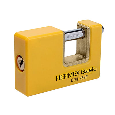 Candado antipalanca, 75mm, cuerpo metálico, Hermex Basic - COR-75ZP / 23524