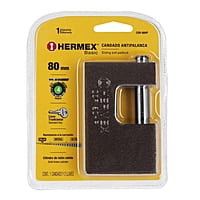 Candado antipalanca, 80mm, cuerpo de hierro, Hermex Basic - COR-80HP / 22517 Candado antipalanca, 80mm, cuerpo de hierro, Hermex Basic - COR-80HP / 22517