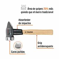 marro-para-herrería-4-lb-mango-de-madera-12-truper-crp-4hx-11253 marro-para-herrería-4-lb-mango-de-madera-12-truper-crp-4hx-11253