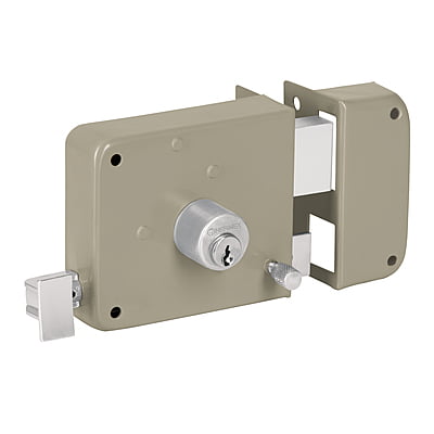 Cerradura sobreponer,instala-fácil, der,blister,Hermex Basic - CS-75DBP / 27049