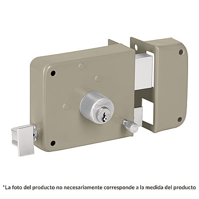 Cerradura sobreponer,instala-fácil, izq,blister,Hermex Basic - CS-75IBP / 27048
