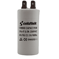 Capacitor, Trabajo, Plástico, 18uF, 250VAC, 50/60 HZ, 4 conectores; SIRVE PARA BOMBAS SUMERGIBLES, COLDTEK - CTRPL01825 - CTRPL25V18 Capacitor, Trabajo, Plástico, 18uF, 250VAC, 50/60 HZ, 4 conectores; SIRVE PARA BOMBAS SUMERGIBLES, COLDTEK - CTRPL01825 - CTRPL25V18