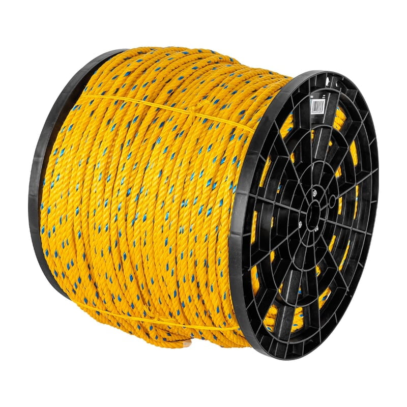 Kilo de cuerda amarilla de polipropileno 10 mm, rollo 20 kg - CUE-10 / 44487 Kilo de cuerda amarilla de polipropileno 10 mm, rollo 20 kg - CUE-10 / 44487