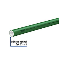 Tubo de 4 m de PPR de 3/4' hidráulico, Termoflow - CV-002 / 49898 Tubo de 4 m de PPR de 3/4' hidráulico, Termoflow - CV-002 / 49898