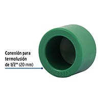 Tapón de PPR, 1/2', 20mm - CV-361 / 49873 Tapón de PPR, 1/2', 20mm - CV-361 / 49873