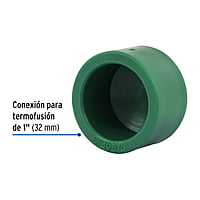 Tapón de PPR, 1', 32mm - CV-363 / 49875 Tapón de PPR, 1', 32mm - CV-363 / 49875