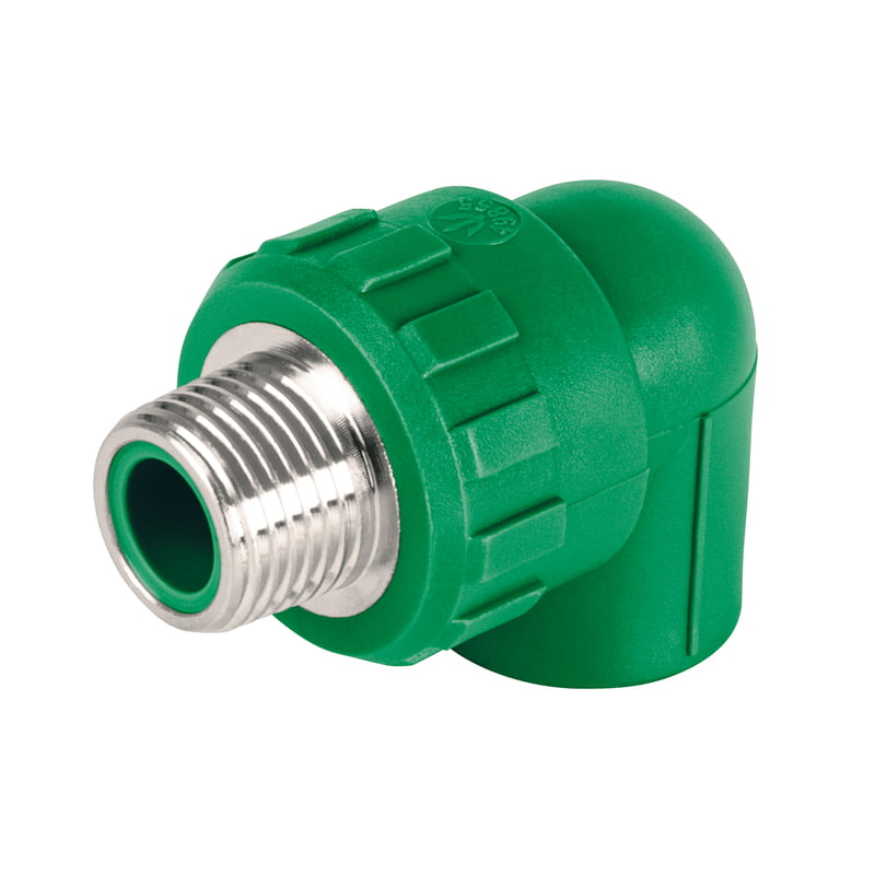Codo 90° de PPR, 1/2', 20mm, macho - CV-511 / 49855 Codo 90° de PPR, 1/2', 20mm, macho - CV-511 / 49855