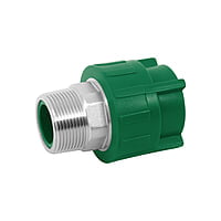 Conexión de PPR, 1-1/4', 40mm, macho - CV-614 / 45450 Conexión de PPR, 1-1/4', 40mm, macho - CV-614 / 45450