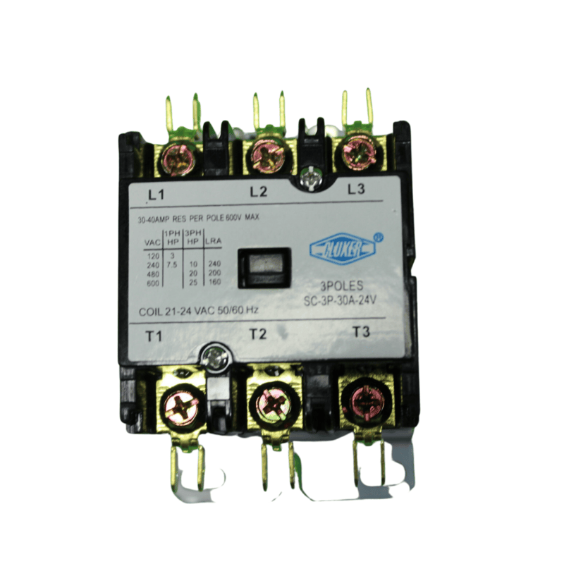 Contactor 3 Polos, 30 Amps, Bobina 21-24Vac, 50/60Hz, Cluxer - Cxc3P30A24 Contactor 3 Polos, 30 Amps, Bobina 21-24Vac, 50/60Hz, Cluxer - Cxc3P30A24
