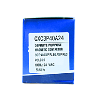 Contactor 3 Polos, 40 Amps, Bobina 21-24Vac, 50/60Hz, Cluxer - Cxc3P40A24 Contactor 3 Polos, 40 Amps, Bobina 21-24Vac, 50/60Hz, Cluxer - Cxc3P40A24