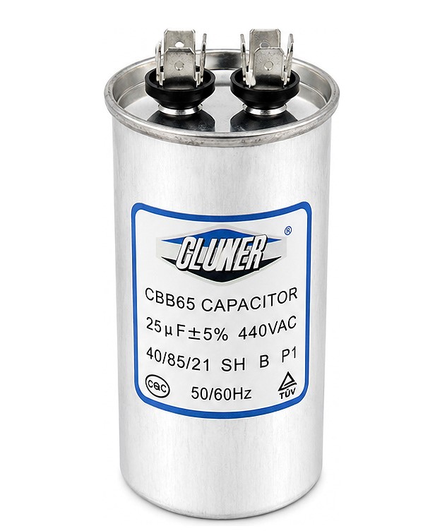 Capacitor De Trabajo, 25Mf, 440Vac +-5%, 50/60Hz / Cluxer - CXC44025