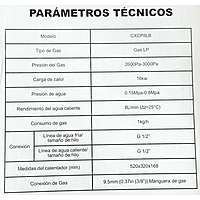 Boiler de Paso 08 litros CLUXER, Gas LP, Blanco, Series Phoenix - CXCPGLP8L Boiler de Paso 08 litros CLUXER, Gas LP, Blanco, Series Phoenix - CXCPGLP8L