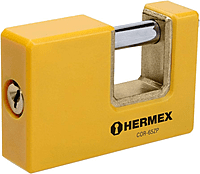 Candado antipalanca, 65mm, cuerpo metálico, Hermex Basic - COR-65ZP / 22514
