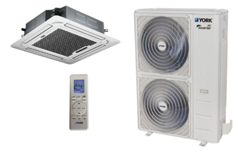 Set Minisplit York Tipo Cassette 3 Ton. 220/1/60 17 SEER Frio y Calor - YKKE36BZTMCMORX Set Minisplit York Tipo Cassette 3 Ton. 220/1/60 17 SEER Frio y Calor - YKKE36BZTMCMORX