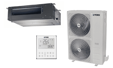 Set Equipo Fan & Coil Inverter York 17 Seer Frio y Calor 3 Toneladas, CI Magnum R-410A 220-1-60 YEKE36BZTMCMOWX Set Equipo Fan & Coil Inverter York 17 Seer Frio y Calor 3 Toneladas, CI Magnum R-410A 220-1-60 YEKE36BZTMCMOWX